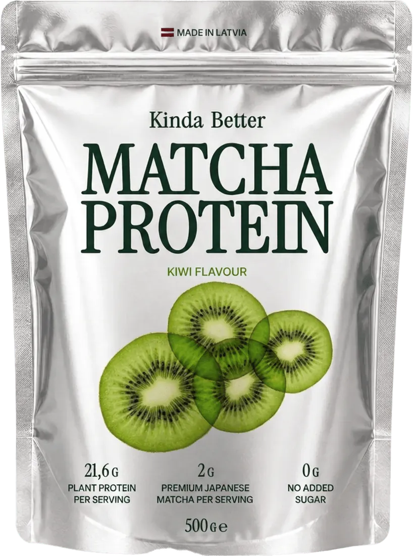 Kinda Better Matcha Protein Kiwi 500 g pouch