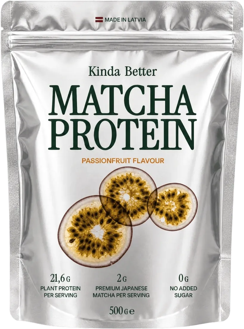 Kinda Better Matcha Protein Passionfruit 500 g pouch